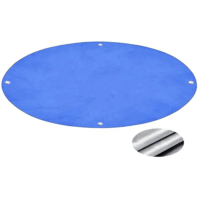 

Custom Swimming Pool Cover Round Inflatable Above Ground Solar Pool Cover for Water Swimming Pool Protector 8Ft, Blue