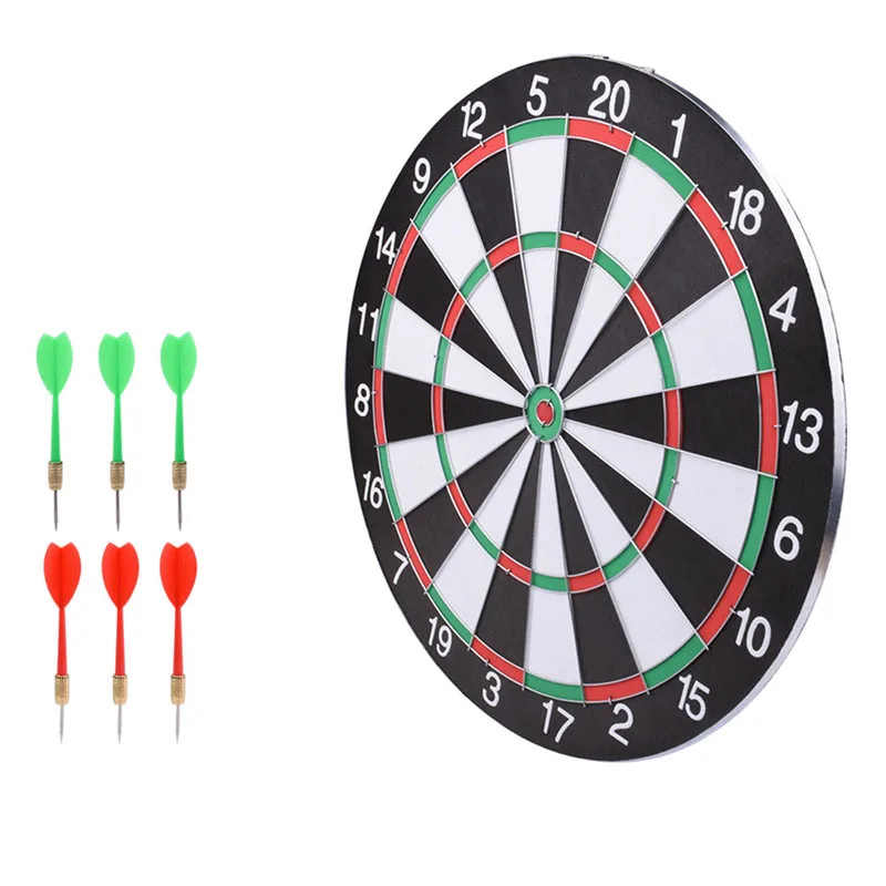 

15-17 inch wholesale cheap hot sale double-sided customized professional dart upgrade thickened hanging indoor sports dart board, Black and white