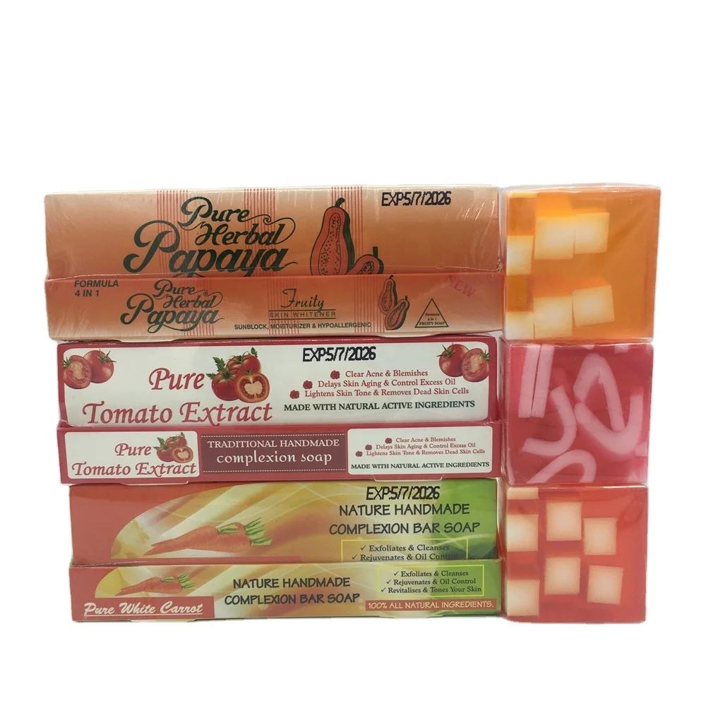 

best price Oem Custom whitening carrot tomato complexion soap