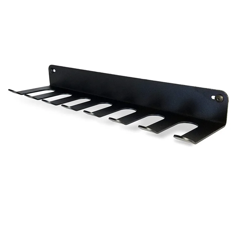 

Metal black wall-mounted display stand baseball bat rack
