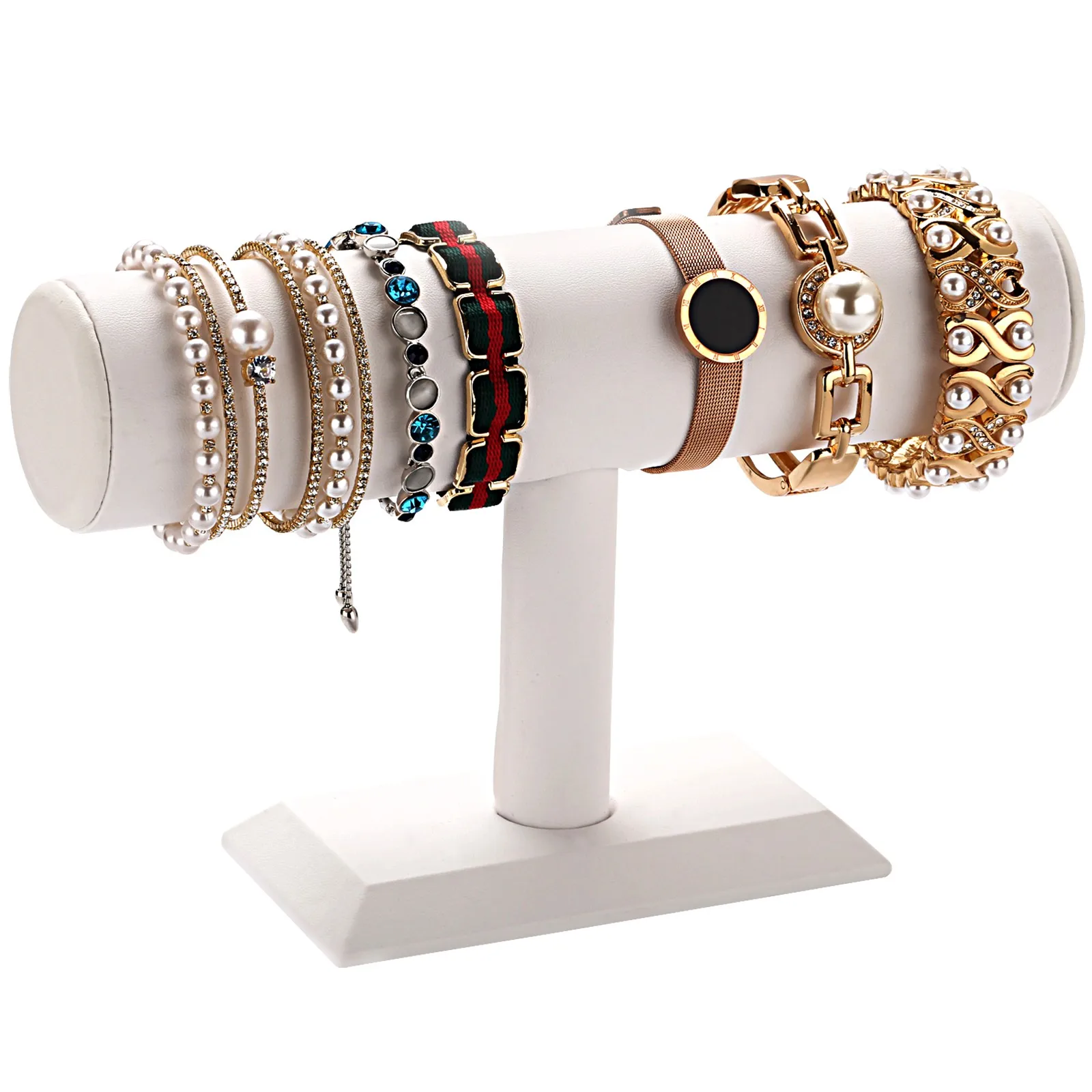 

Low Budget Meet Different Needs Display Bracelet Holder Organizer T-Bar Jewelry Display, Customized color