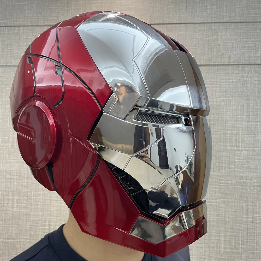 

Factory price super man 1\1 Iron-man Helmet COSPLAY Automatic opening iron man helmet mk5, 6 colors