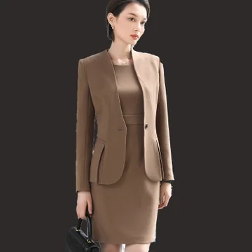 

Nanchang Xihui Hot Sale Ladies Formal Office Skirt Wear Women Suits Women Lady Formal Blazer Suit, As picture