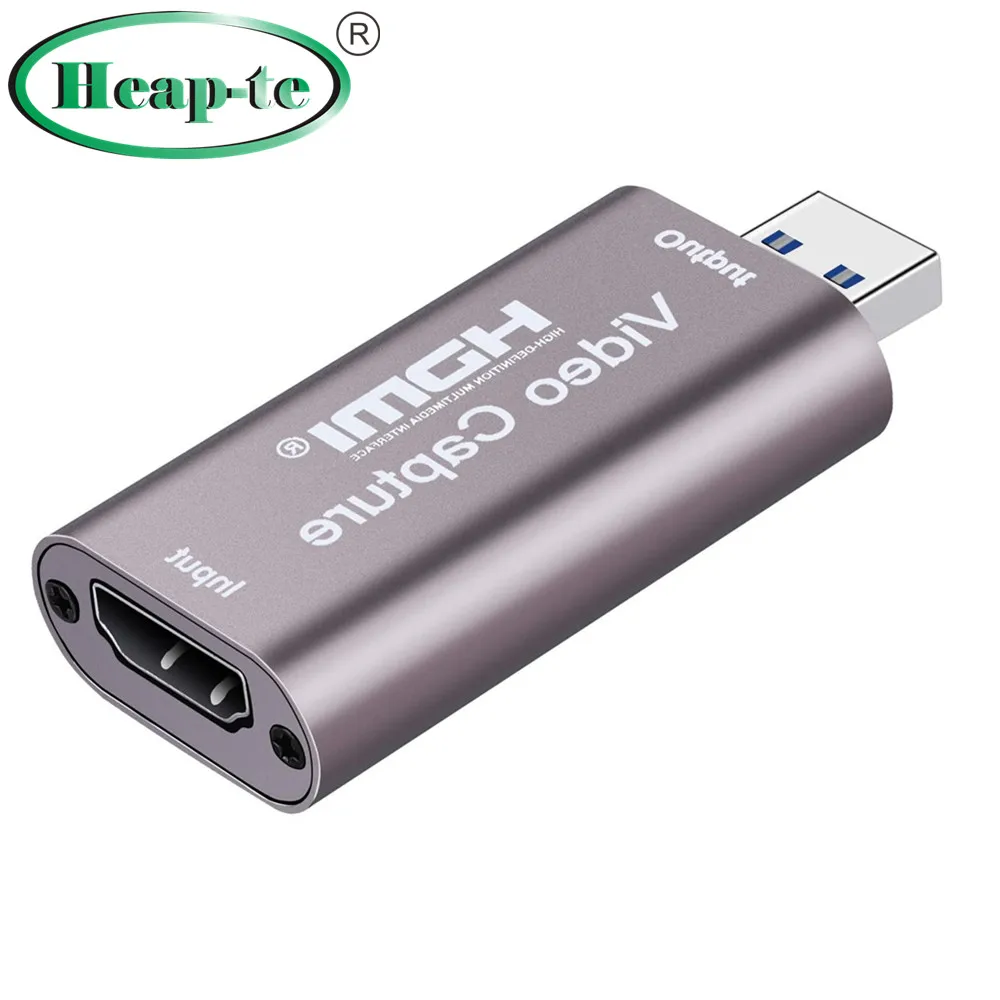 

3.0 USB HDMI Video Capture Card 4k Max input 3840 *2160@30Hz Max output 1920*1080@60Hz, Brown