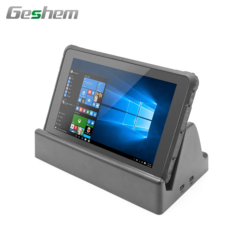 

10 inch sunlight readable 1000nits win dows 10 rugged tablet pc support 2D barcode scanner and NFC optional