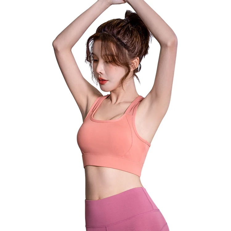 

New High Strength Sports Wear For Women Running Fashion Fitness Pushing Up Vest Breathable Beauty Back Yoga Bra