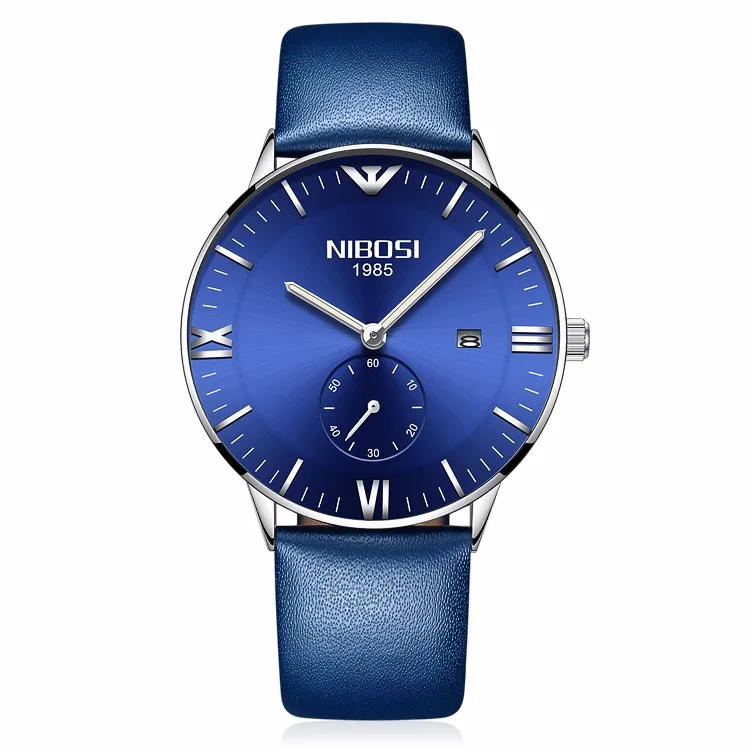 

wholesale NIBOSI 2308 Watch Fashion Luxury Casual Watch Analog Genuine Leather Quartz Wristwatch dropshipping
