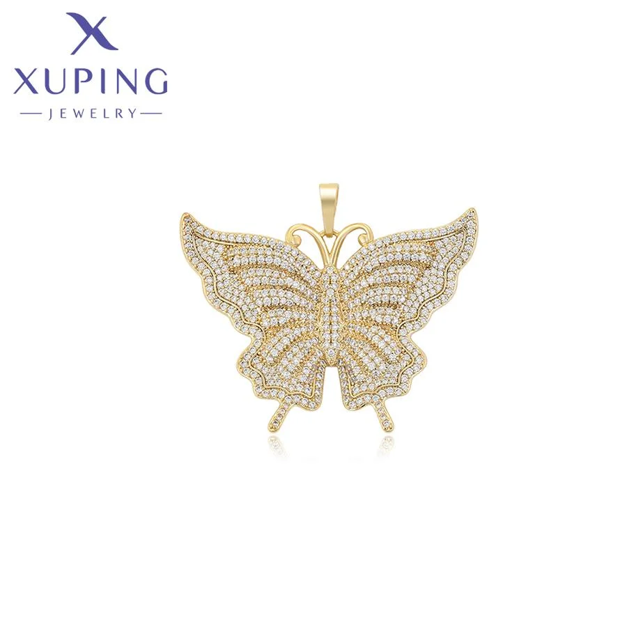 

X000455109 XUPING Jewelry Exquisite Ladies 14K Gold Plated Jewelry Butterfly Style Elegant Pendants For Jewelry Making