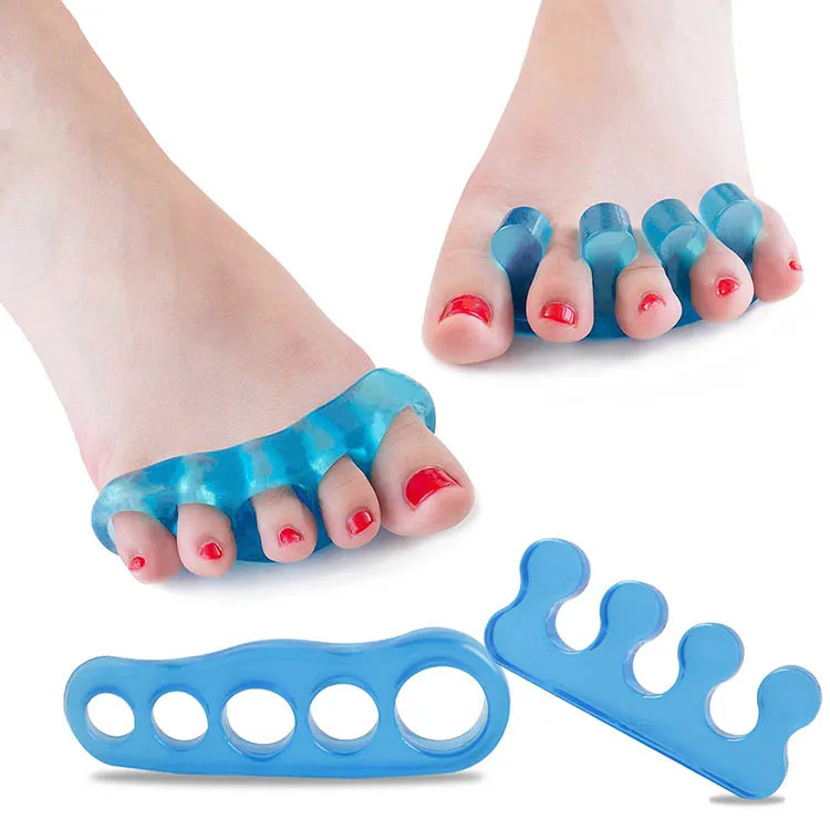 

Amazon Yoga Silicone Gel Toe Separator, Transparent blue
