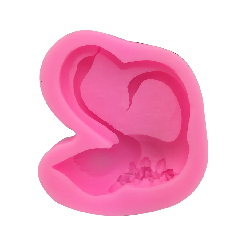 

Z-1444 Cake Candy Clay Animal Cooking Jewelry Farm Chocolate Cookies Mold swan Silicone Mold swan Silicone Mold