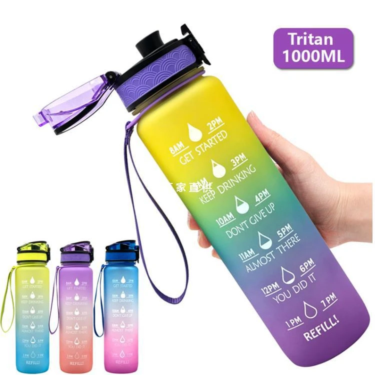 

Amazon Hot Sale Tritan Water Bottles Large Capacity Motivational Water Bottles Plastic Drinking Water Bottle