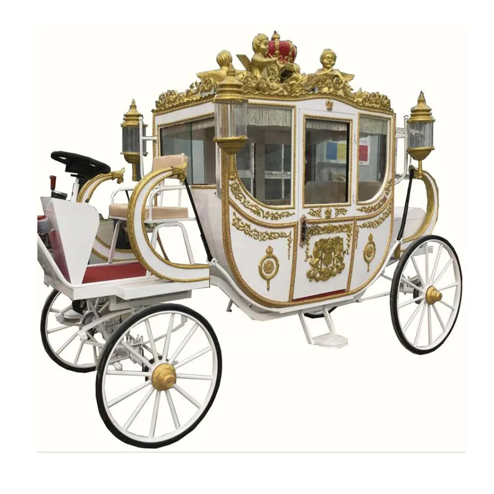 

Cinderella Pumpkin Princess Wedding Carriage Horse Drawn Carriage Royal Horse Trailer for Sale, Customized