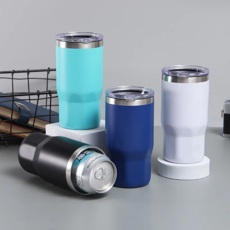 

EE118 Car Coffee Mug Stay Cooling Can Holder Blank Sublimation Vacuum Insulated 16oz Stainless Steel Water Bottle Tumbler