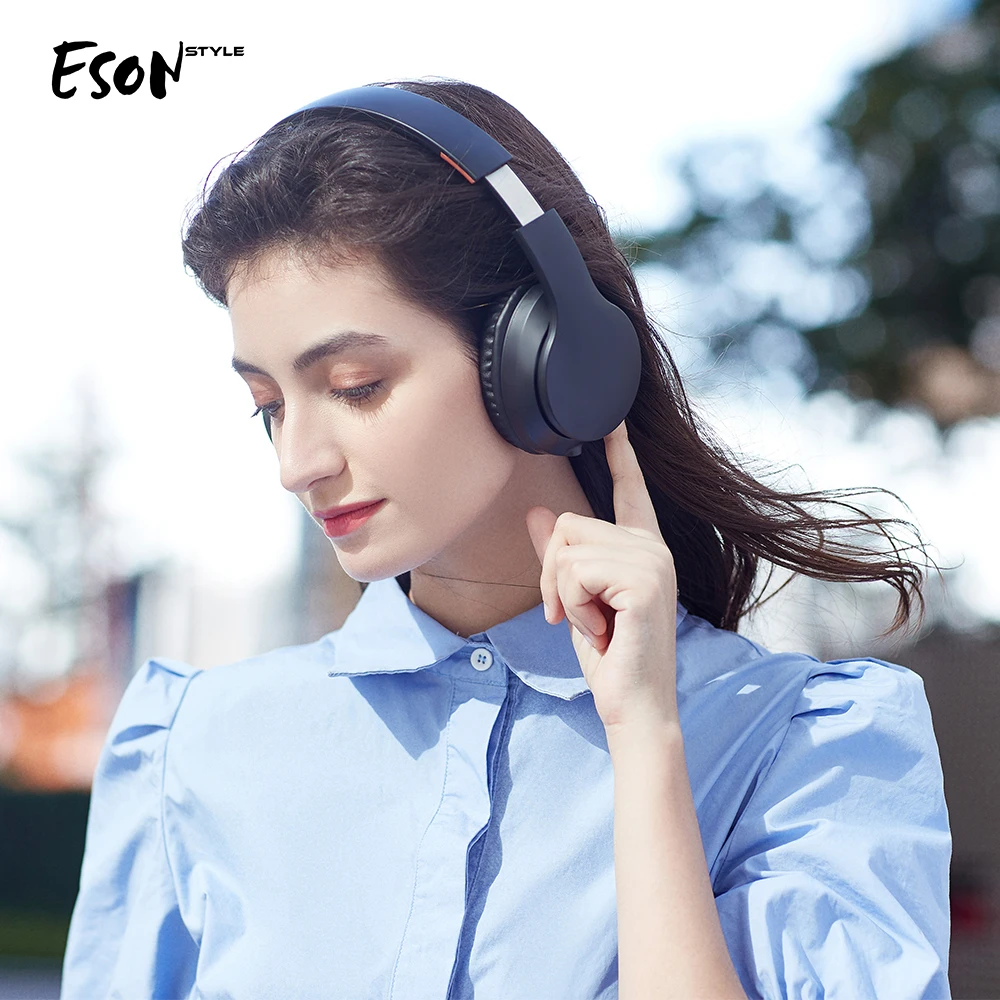 

Eson Style Wireless Portable Build in Micro Stereo Wireless Headphone Build In Microphone Bluetooth Headphone, Black, blue, brown, gold, red