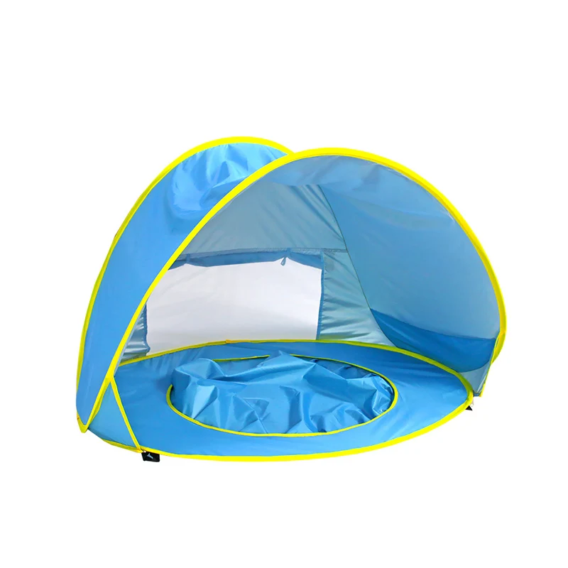 

wholesale high quality portable baby sun shelter tarp shade beach tent with pool, Customzied