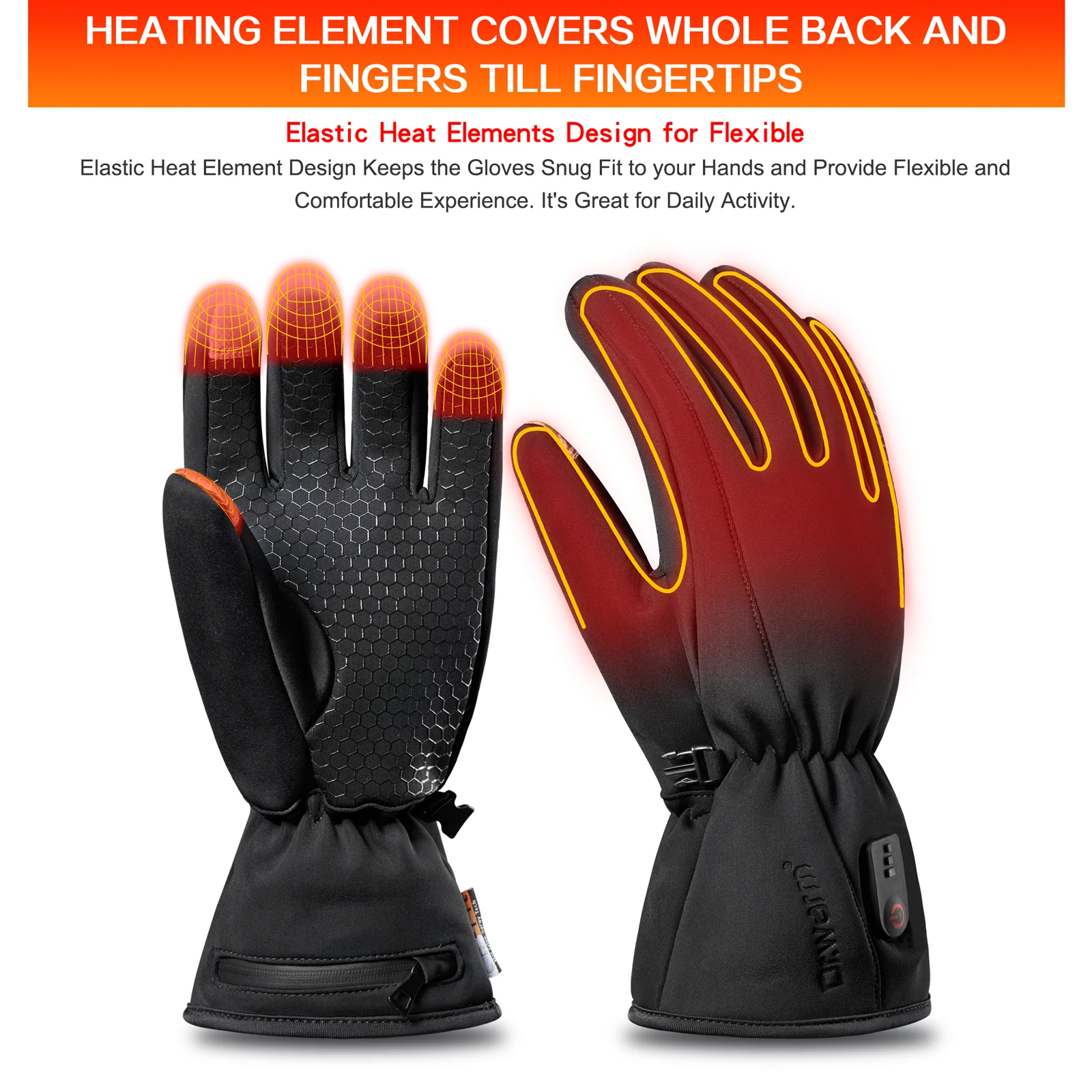 fashionable heated gloves