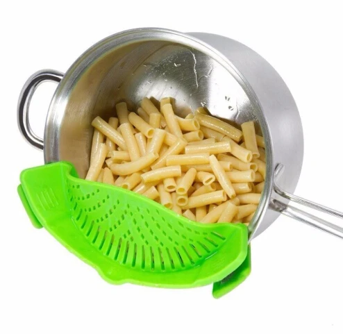 

Multifunction Silicone Cooking Tool Fun Shape Pot Drain Pan Strainer Liquid Drainer Kitchen Colander For Pans Pots