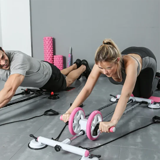 

Fitness Abdominal Execrise Roller Healthy Belly Wheel On Sale, Black red, white pink