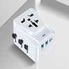 Cheapest air freight shipping amazon fba plug travel adaptor multiple socket compatible for more than 200 countries