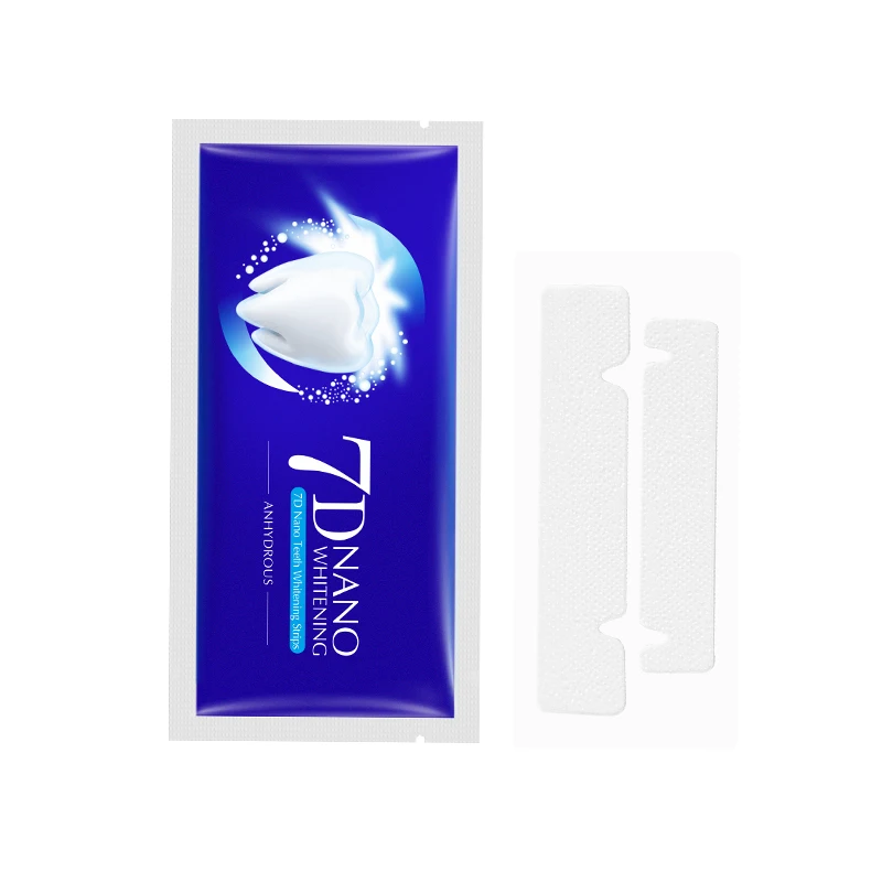 

7D nano Double Elastic Gel Strips Dry Strips teeth whitening strips private logo