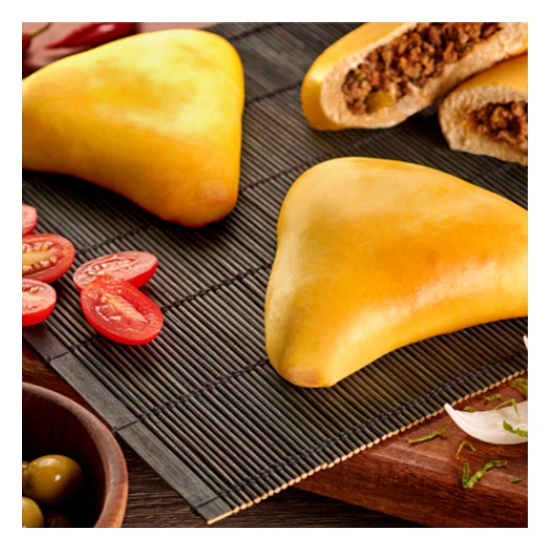 
Homemade spice filling dough Esfiha 
