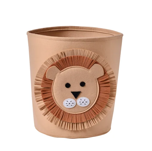 

Foldable Storage Box Cute Cartoon Animal Storage Basket Felt Cloth Fabric Laundry Hamper, Like the picture