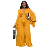 

OJS9151 Custom fashion ladies sexy solid color two-piece set