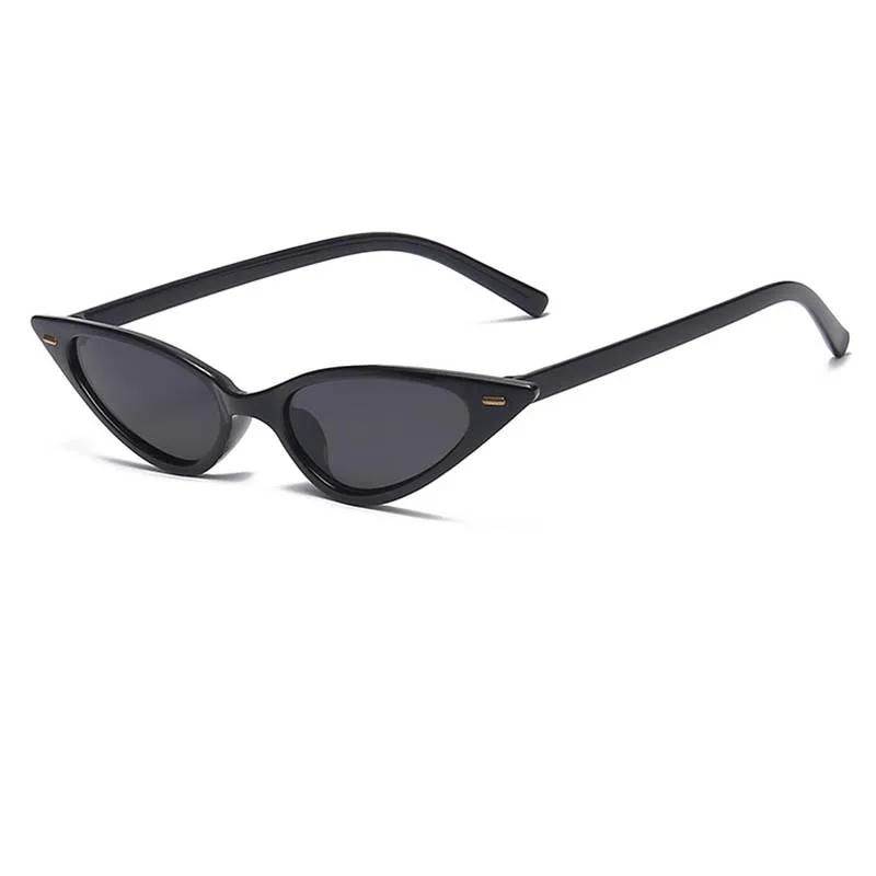 

Hot Sale Eyewear 2021 Fashion Leopard Cateye Sunglasses Women Small Triangle Rivet Cat Eye Sunglass shades sun glasses, As is or customized