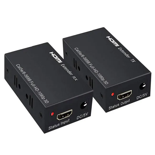 

wholesale 60M HDTV Network Extender support CAT6 Ethernet Cable 1080P 3D Transmission HD/MI Receiver