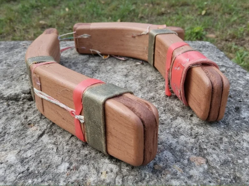 Homemade slingshot with ergonomic grip and tension bands