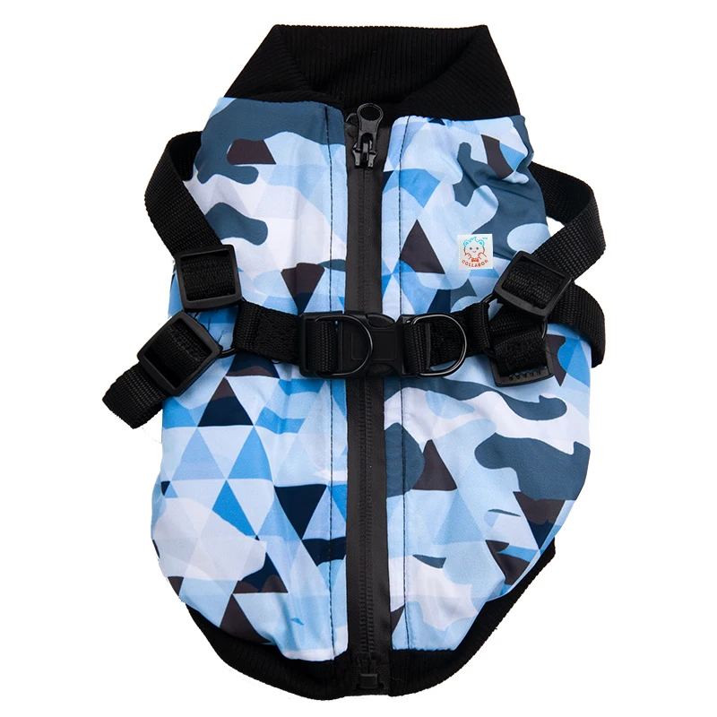 

COLLABOR Popular Custom Design Dog Harness Waterproof Dog Jacket Neoprene Reversible Dog Harness Vest, Digital print