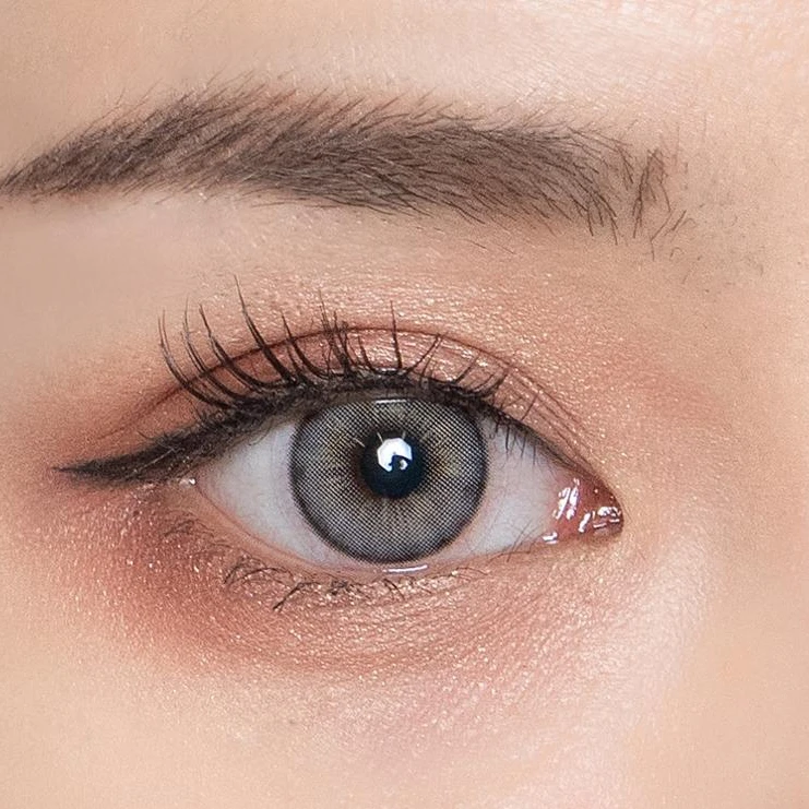 

New arrival 3 tone monaco gray color contact lenses soft contact lens big size 14.2mm