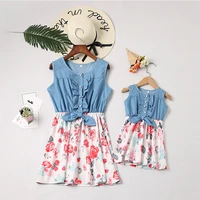 

2019 Family Clothes Mommy And Me Clothing Mother Daughter Clothing Kids Parent Child Dresses Mom Daughter Matching Dresses