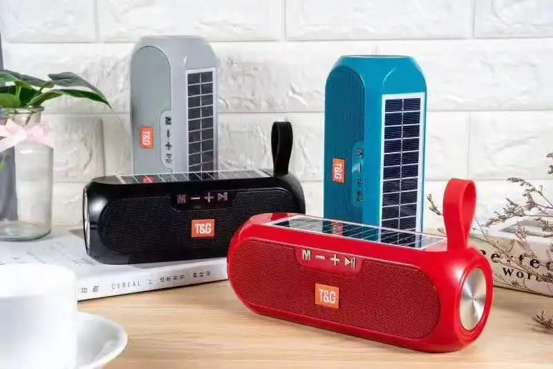 2020 New arrival speaker Solar energy power supply TWS speaker TG182 multi functional wireless TF AUX USB play speaker - ANKUX.COM