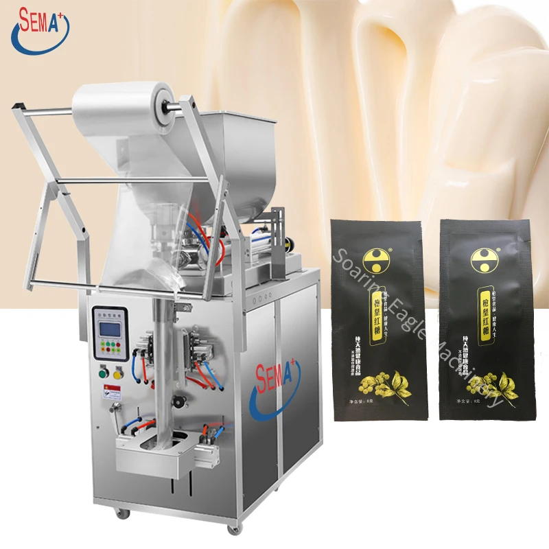

Automatic ketchup tomato paste jam sauce sachet oil stick honey butter packing machine