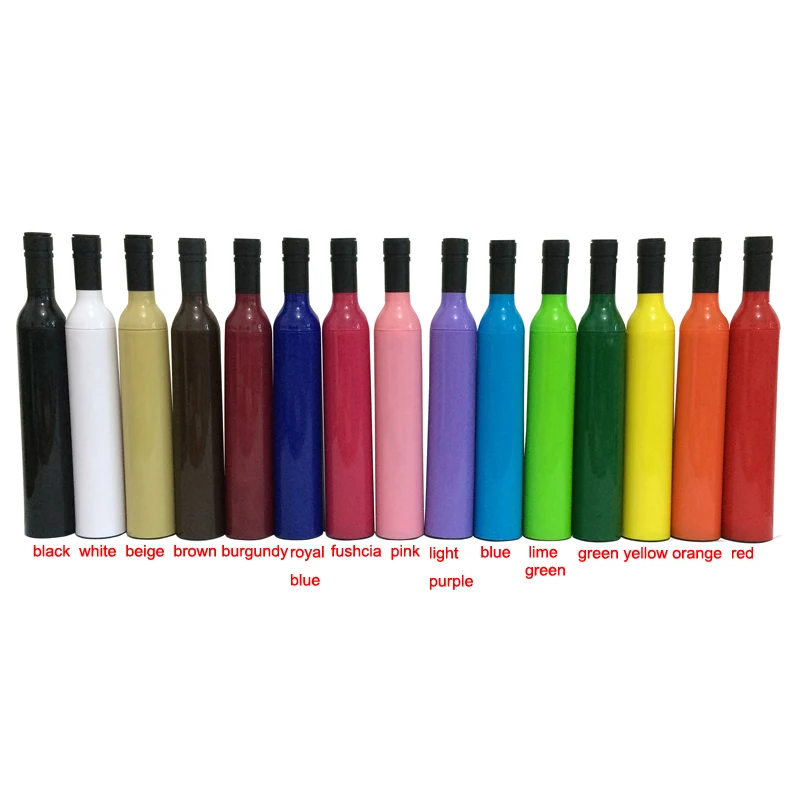 

2020 21"*8k Three-folding Umbrella Advertising Wine Bottle Shape Umbrella for Promotion Gift Souvenir, Green, blue, black, white, pink for promotion wine bottle umbrella