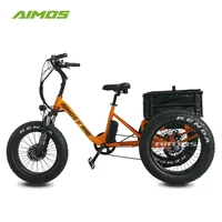 

AMS-TDE-TC foldable 20" 48v 750w fat tire electric tricycle