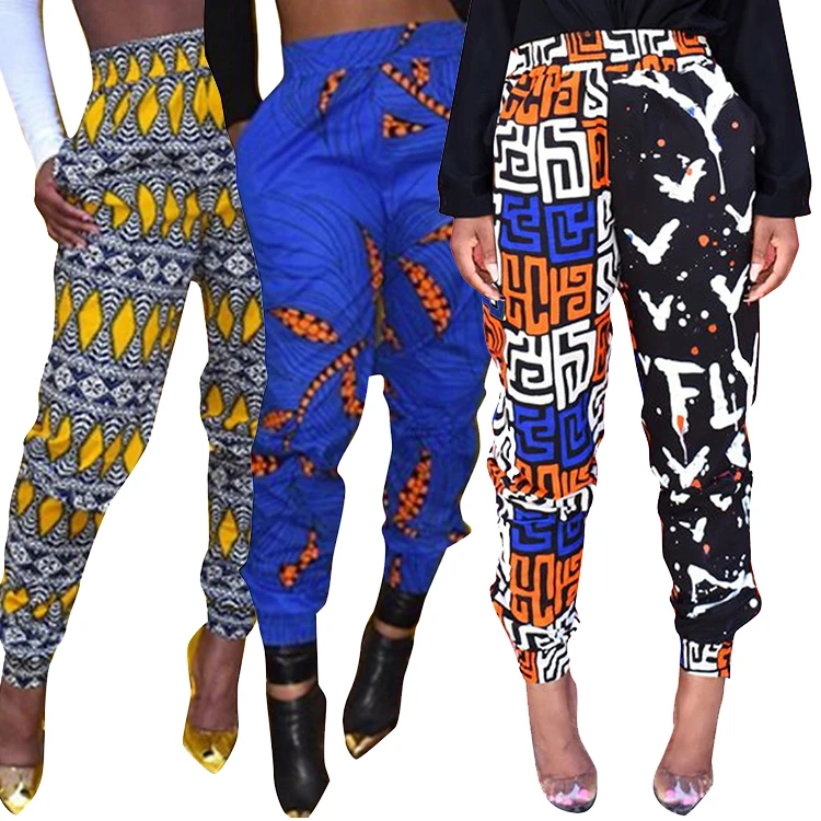 2019 Lover Beauty New Fashion Ladies Pants Ethnic Style Elastic Harem Pants Casual High Waist Trousers Women