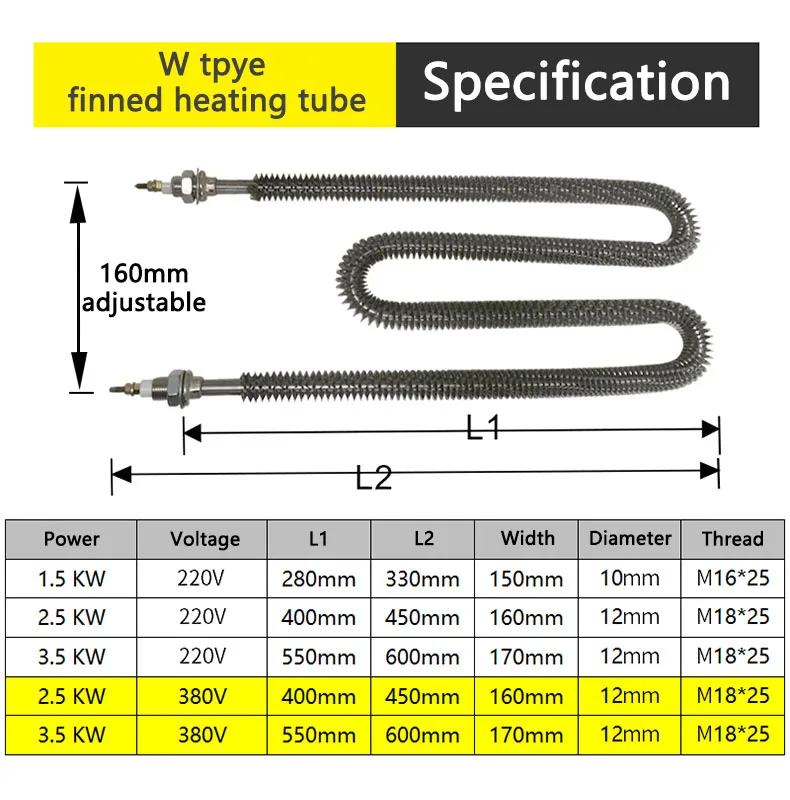 Heating Element Heating Tube, 220V, 1000W, 2Kw - detail 10