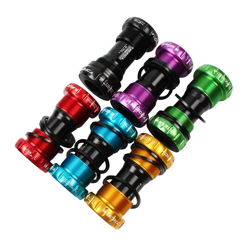 

Colorful Bicycle Bottom Bracket BB Screw-in MTB Bike Center Axle 68/73mm, Black/red/sky blue/green/gold