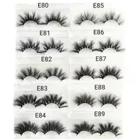 

2019 mink eyelash 20mm 100% siberian mink hair 3d eyelashes 25mm 27mm extra long lashes with clear round private label packaging