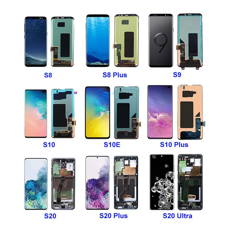 

lcd manufacturer smartphone touch lcd screen replacement for samsung galaxy S3 S4 S5 S6 S7 S7 edge S8 S8 Plus S9 S10 S10+ S20