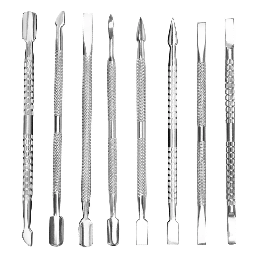 

Gel Nail Polish Cuticle Remover Nail Cuticle Pusher Stainless Steel Manicure Nail Pedicure Tools Kit