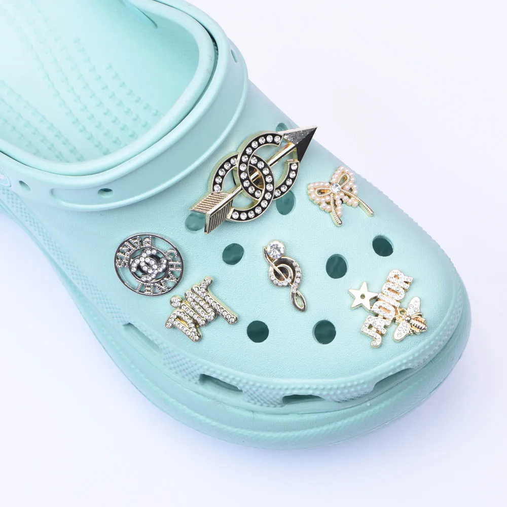 

2021 metal brand designer croc charms for shoe decoration, Customized