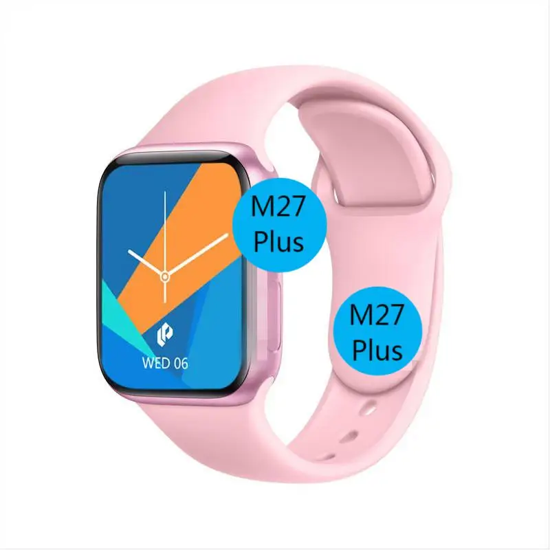 

New Product M27 Plus Smartwatch Wireless Charging Blood Oxygen Pressure Health Monitoring Full Touch Screen 1.75 Inch Smartwatch