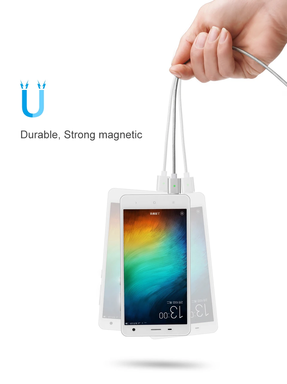 5A Fast Charging Magnetic USB Cable Micro USB Data Cable Type C Magnet Charger Cord - ANKUX.COM