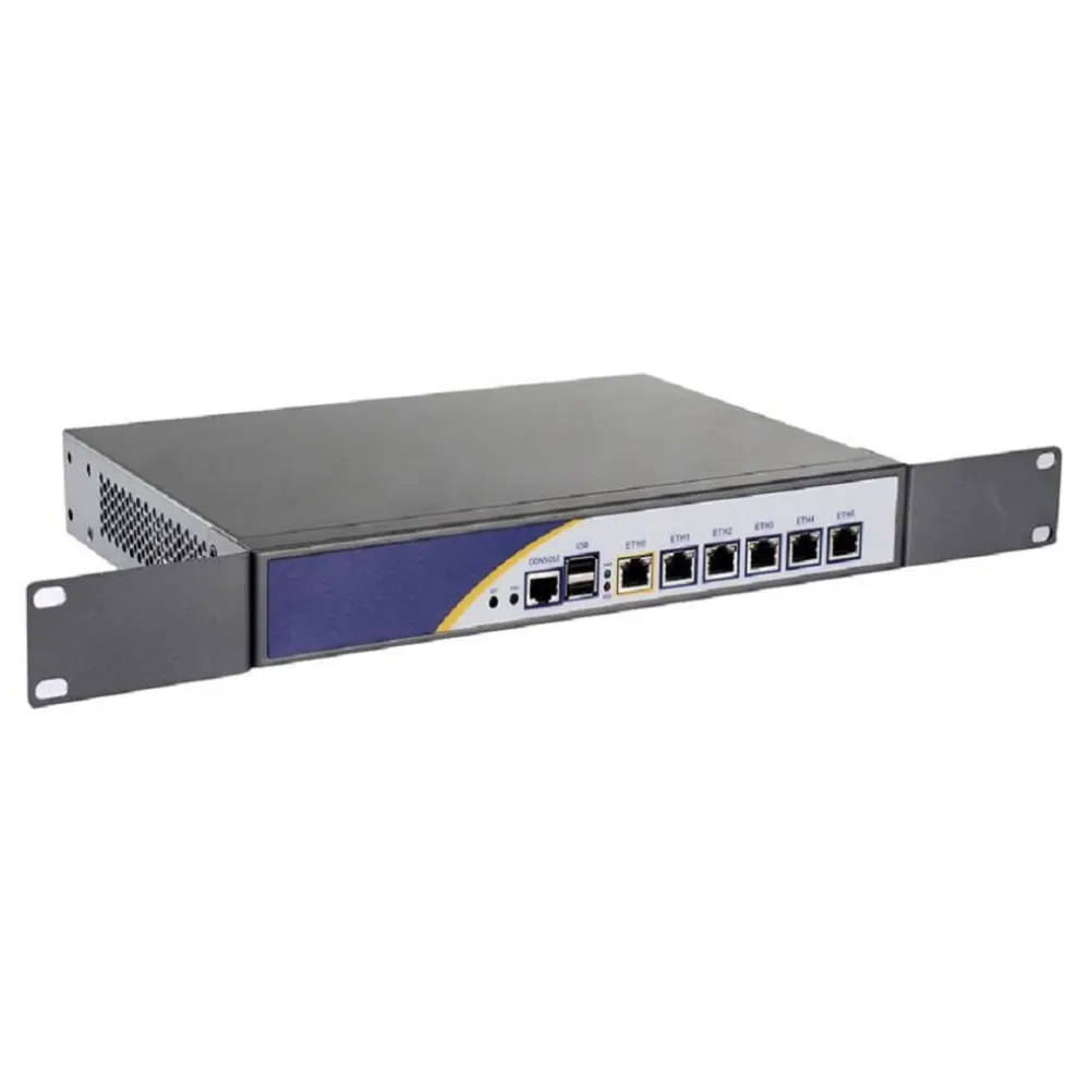 

1U Cabinet Firewall Server Network Router with 6*82583v Gigabyte LAN 3855U 2G RAM 32G SSD