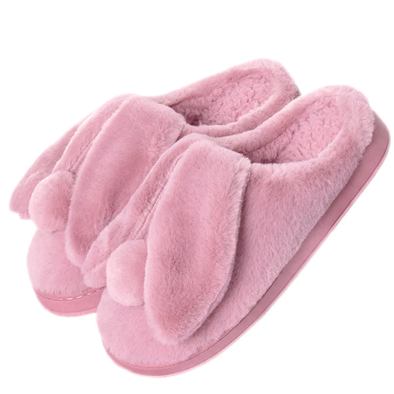 

Autumn and winter new cute cartoon cotton slippers Animal Plush home lovers cotton thick soled slippers women OEM customization