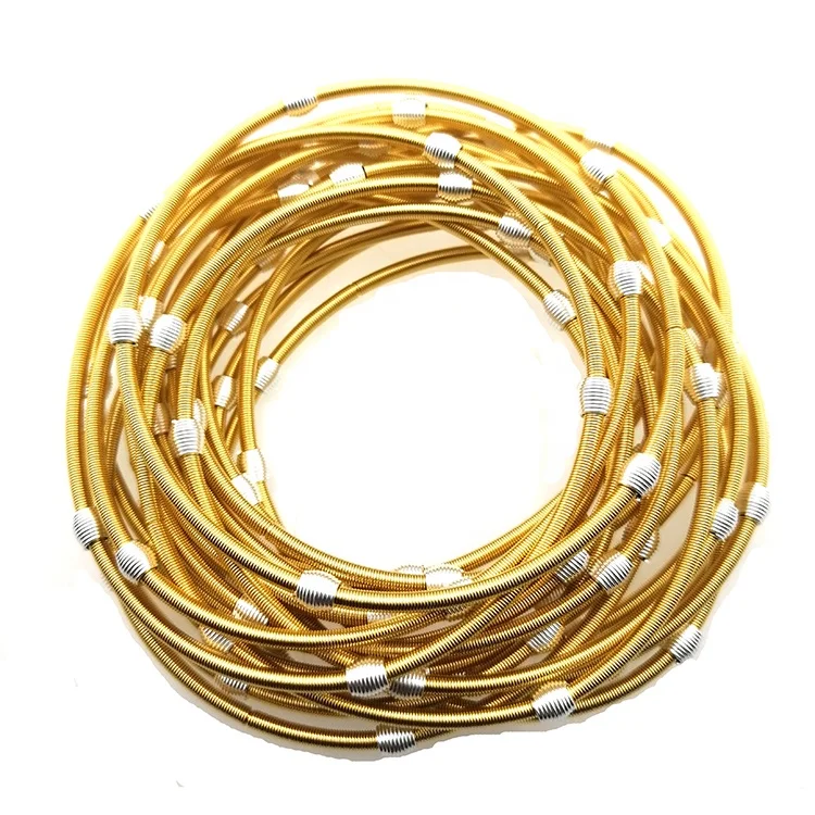 

AmorYubo new design simple style stainless steel gold plated bracelet with silver beaded, Silver,gold plated