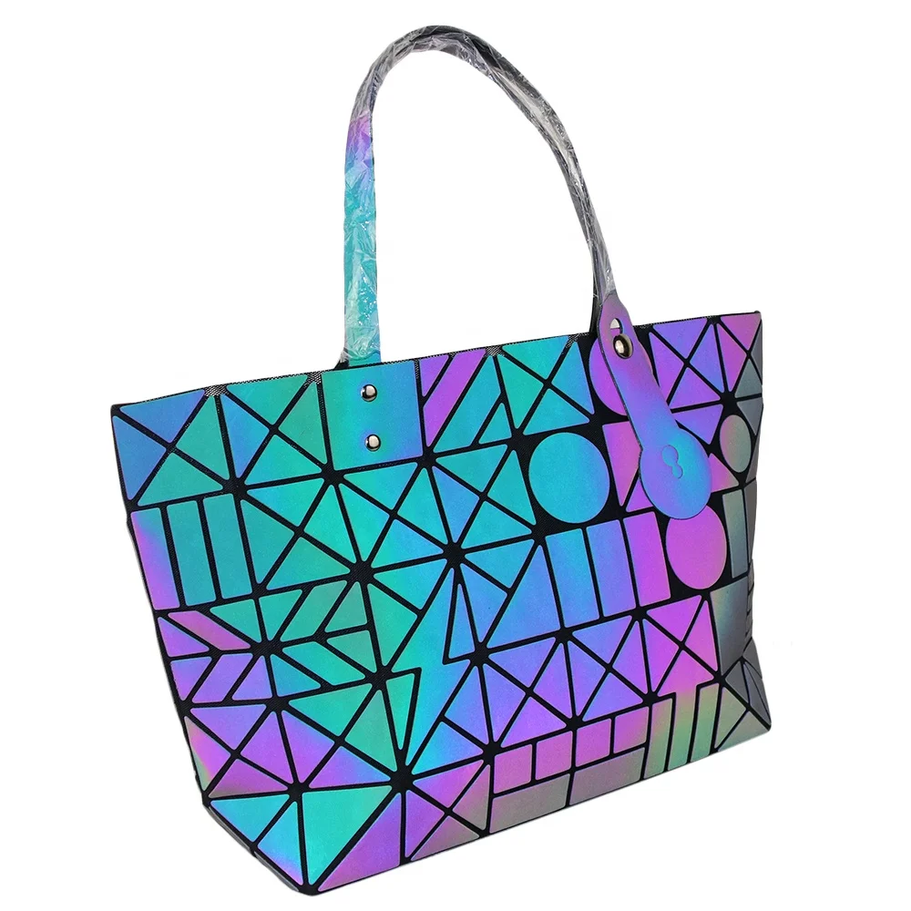 

Tote Luminous Holographic Wholesale Bags Large Luxury Handbags For Women Shoulder Bag